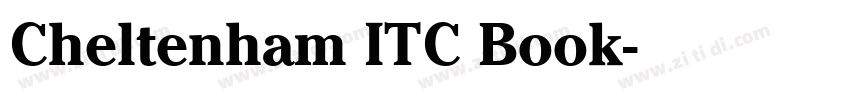 Cheltenham ITC Book字体转换